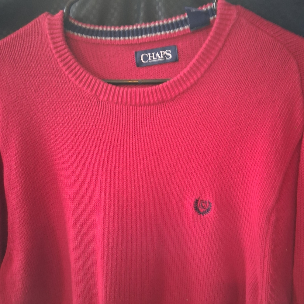 Chaps Men's Red Sweater